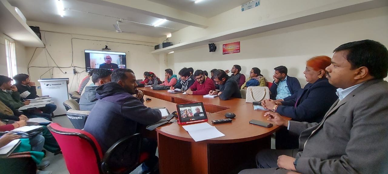 A Special lecture was organized in Pol Sciene Department of MGCU