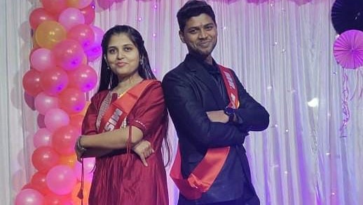 Prashant and Priyadarshini become Mr & Miss Fresher