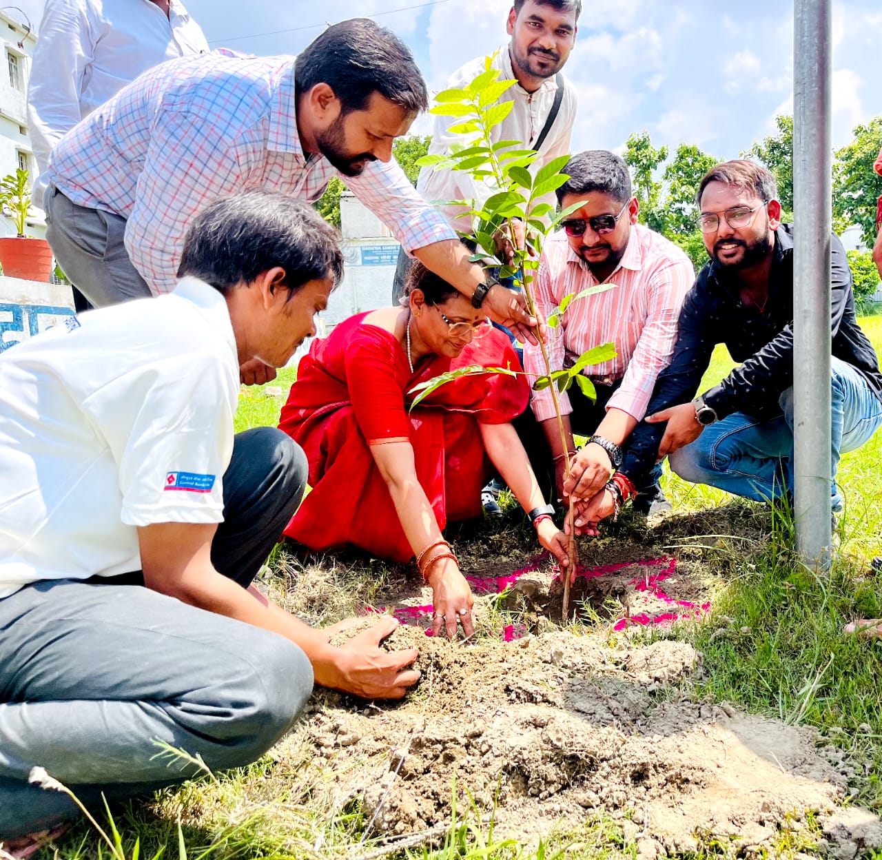 ABVP MGCU Unit Planted Saplings on its 75th Foundation Day